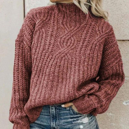 Weiche Frauenpullover Kabelstrick Design