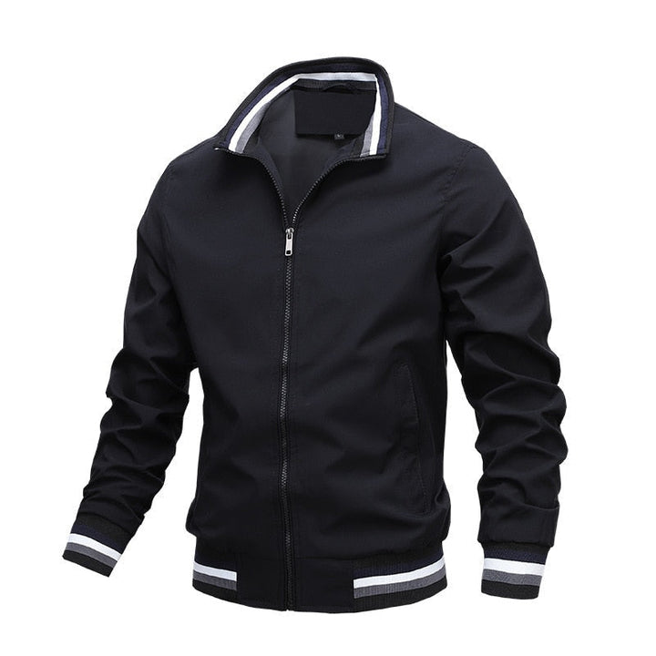 Herren Bomberjacke Modern Streifen Design