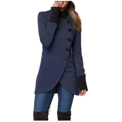 Modische Damenjacke Knopfverschluss
