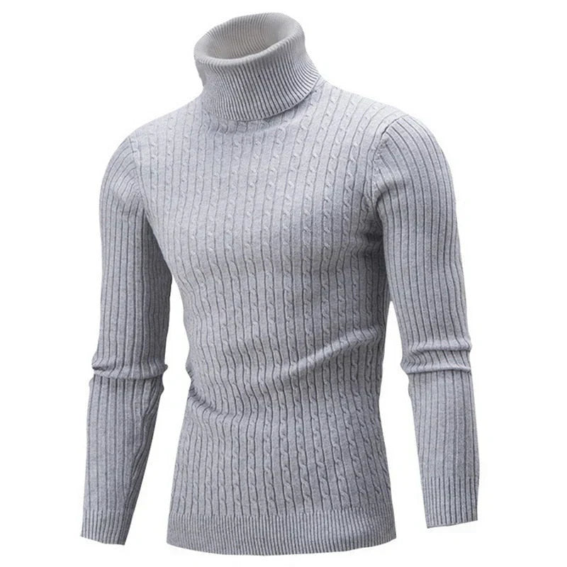 Herren Rollkragenpullover Warm Gemütlich