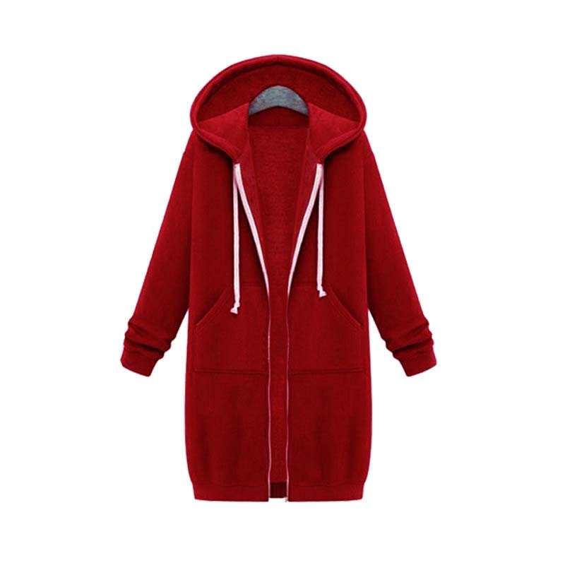Stylische Damenjacke Lang Sweatshirt Design