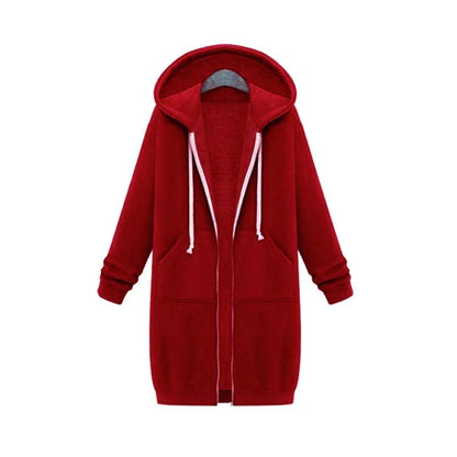 Stylische Damenjacke Lang Sweatshirt Design