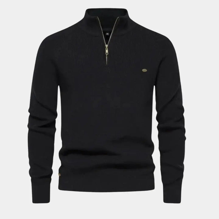 Herren Pullover Viertel Reißverschluss Modern