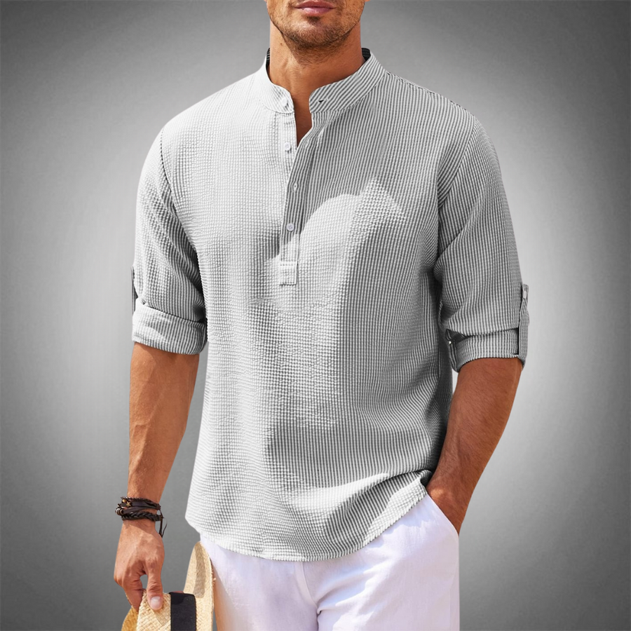 Herren Poloshirt Bequem atmungsaktiv Langarm