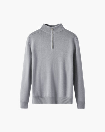 Merinowolle Pullover Damen Reißverschluss
