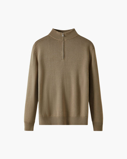 Merinowolle Pullover Damen Reißverschluss