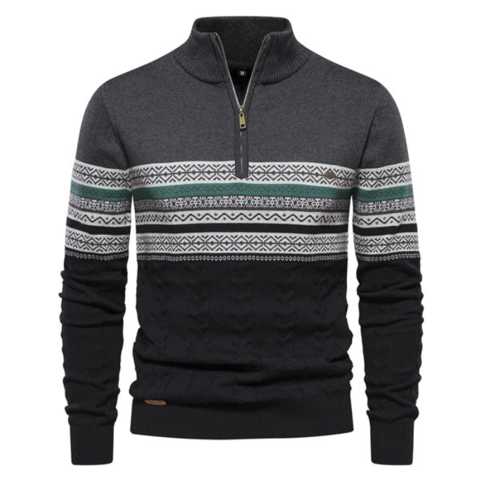 Herren Pullover Warm Gestrickt Winterlich