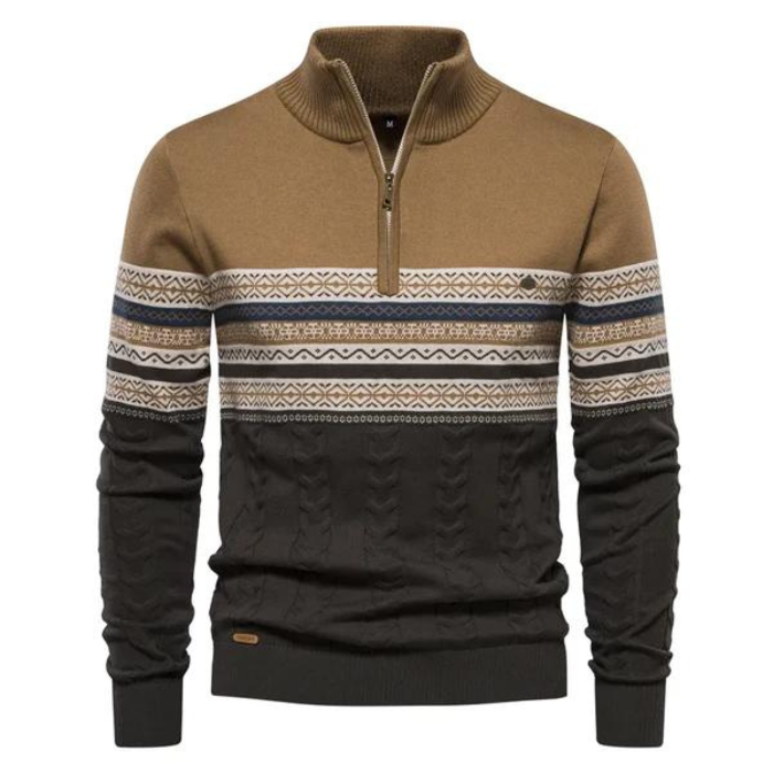Herren Pullover Warm Gestrickt Winterlich