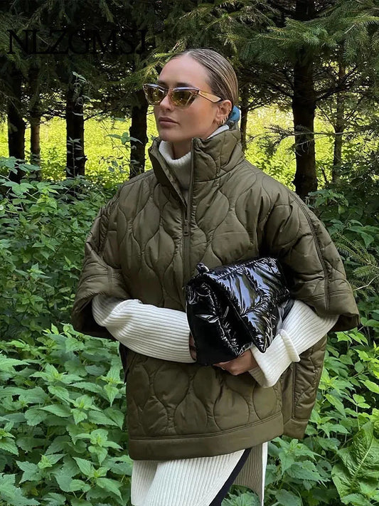 Damen Winterjacke Kurzärmelig Warm Isoliert - IdealeKleiden