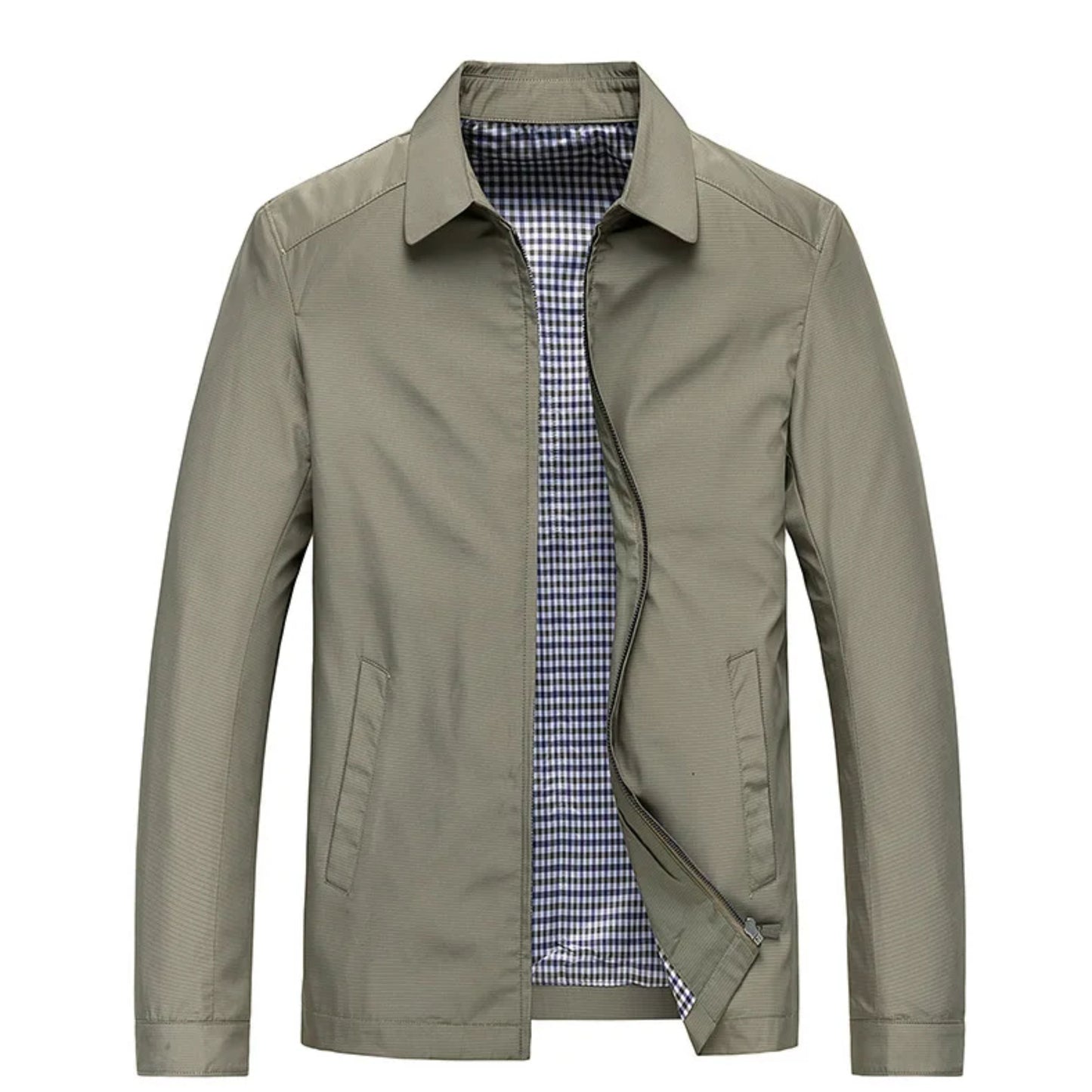 Winddichte Herrenjacke Zip-Up Leicht