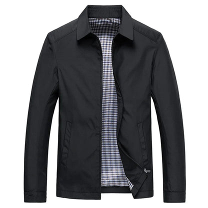 Winddichte Herrenjacke Zip-Up Leicht