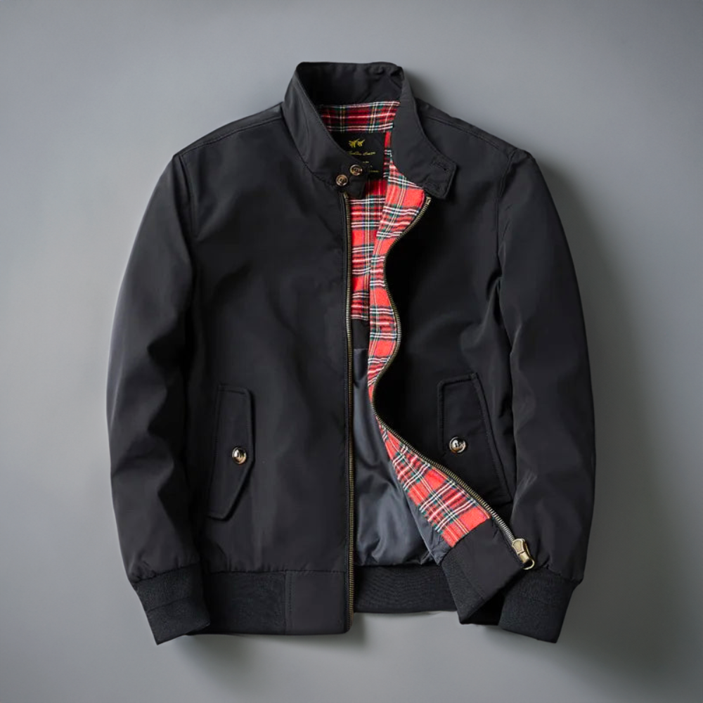 Herren Bomberjacke Reißverschluss Herbst Modell
