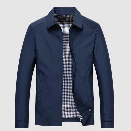 Wasserdichte Herrenjacke Reißverschluss Herbst Modell - IdealeKleiden