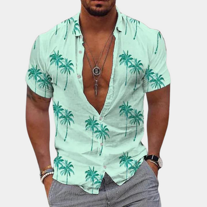 Sommerhemd Kurzarm Hawaii-Style für Männer