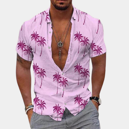 Sommerhemd Kurzarm Hawaii-Style für Männer