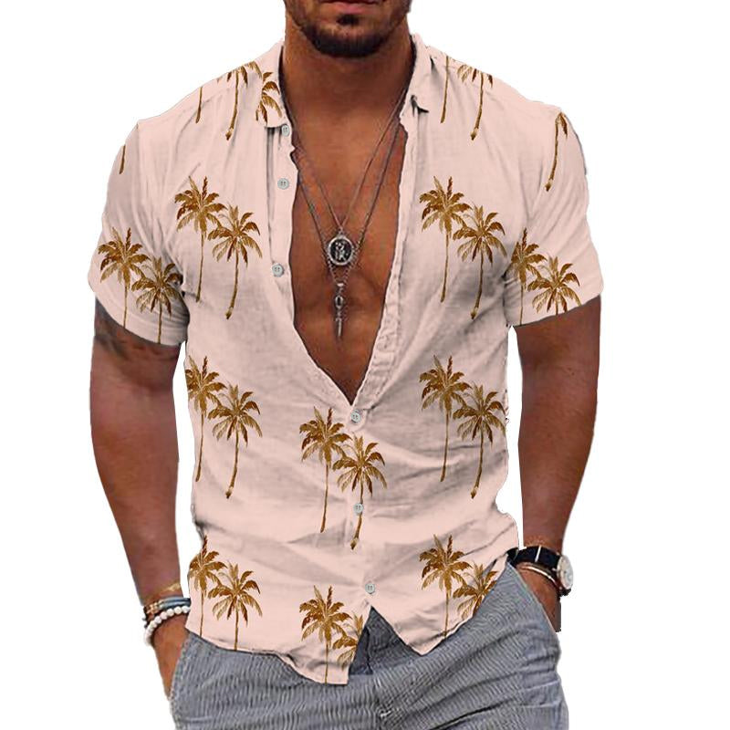 Sommerhemd Kurzarm Hawaiiodesign Modern - IdealeKleiden