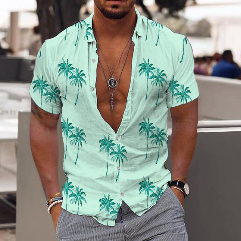 Sommerhemd Kurzarm Hawaiiodesign Modern