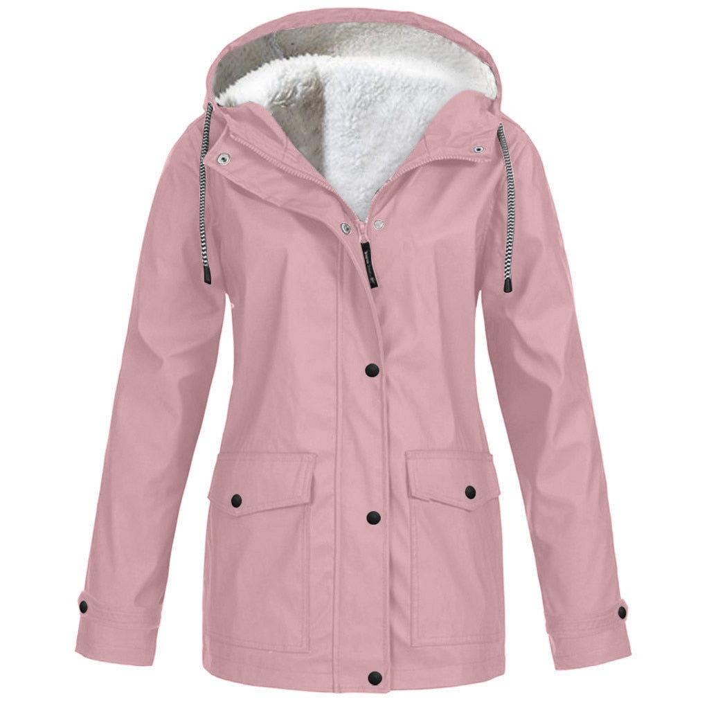 Wasserdichte Outdoorjacke Warm Gefüttert