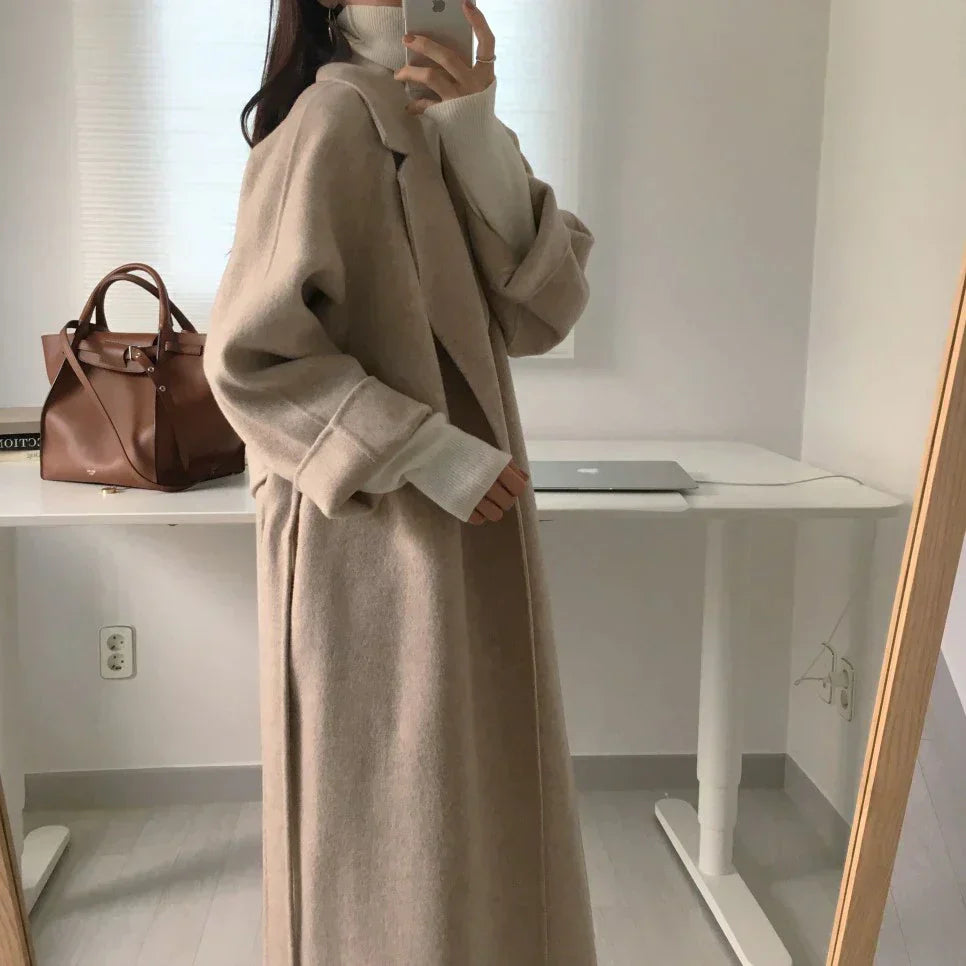 Stilvolle Winterjacke Frauen Klassisch Lang