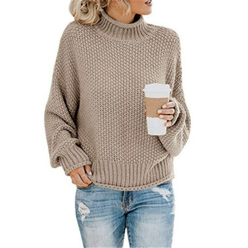 Weiche Rollkragenpullover Selbstgestrickt