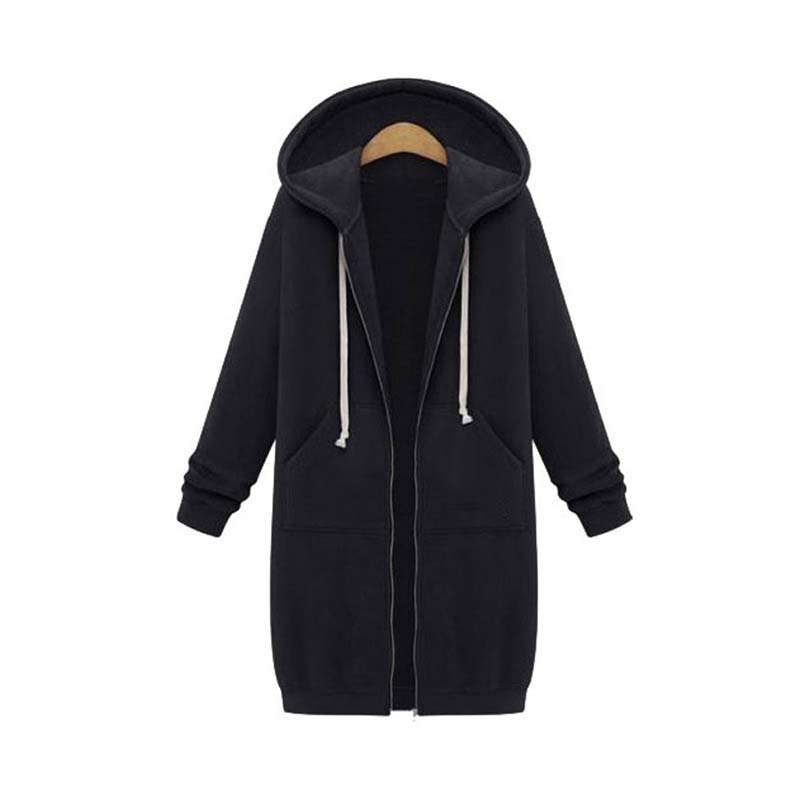 Stylische Damenjacke Lang Sweatshirt Design