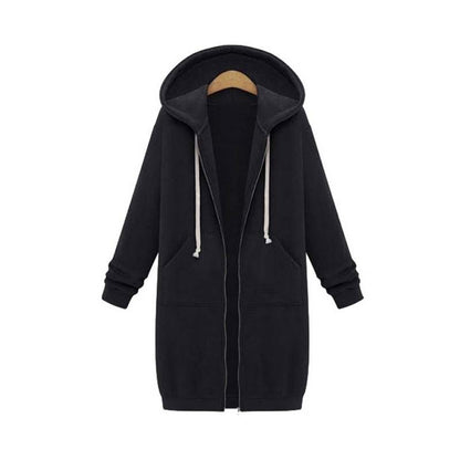 Stylische Damenjacke Lang Sweatshirt Design
