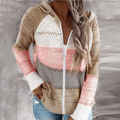 Stylische Hoodie Weste Damen