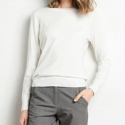 Weiches Sweatshirt Damen Runder Ausschnitt Langarm