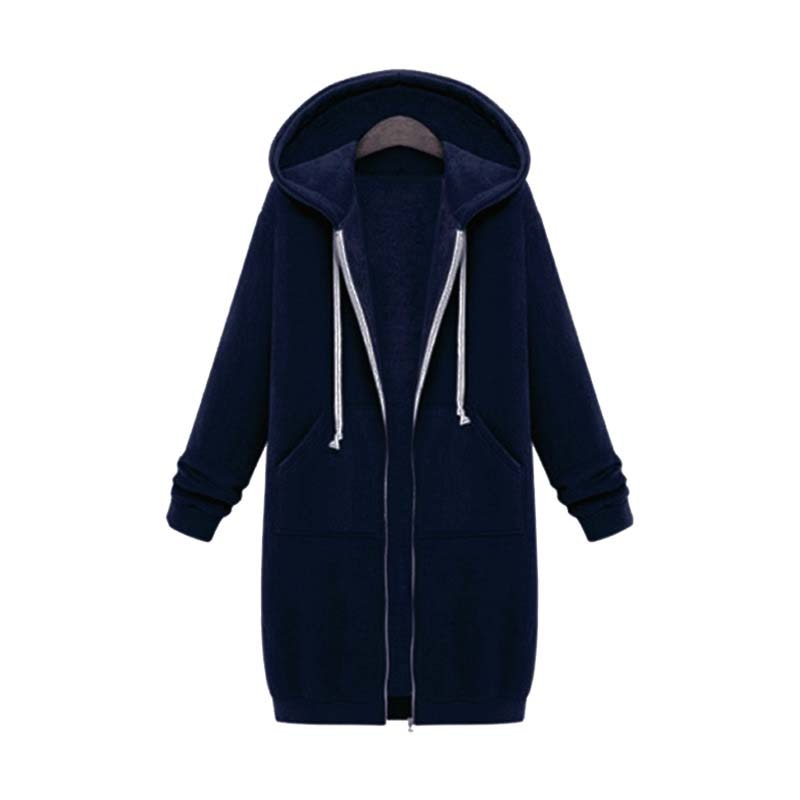 Stylische Damenjacke Lang Sweatshirt Design
