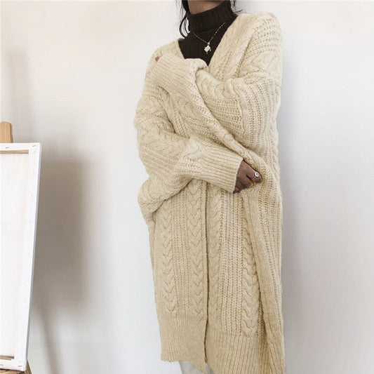 Weiche Wollweste Damen Oversized - IdealeKleiden