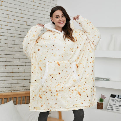 Große Damen Pullover Oversize Kapuze