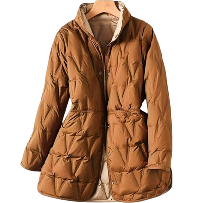 Warmes Winterkleid | Gepolsterter Damenmantel Hochwertig Verstellbar Mit Taschen