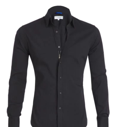 Herren Langarmhemd Modern Knöpfe
