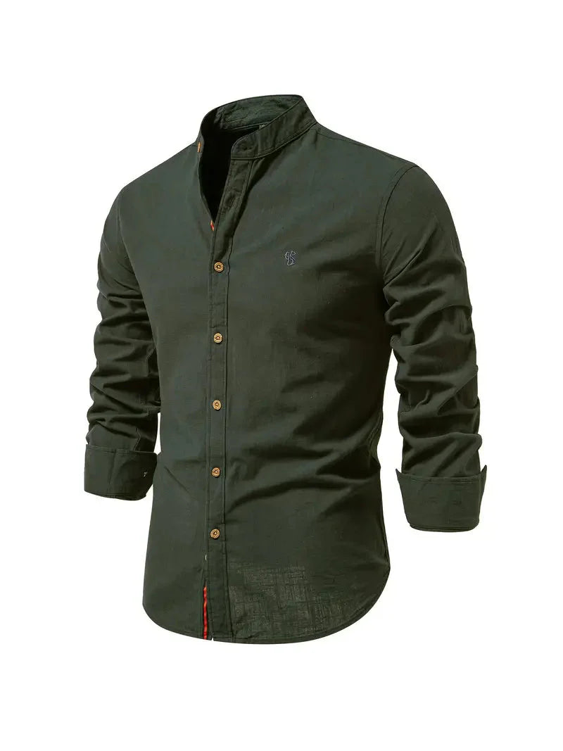 Herren Hemd Slim Fit Lange Ärmel Komfort - IdealeKleiden
