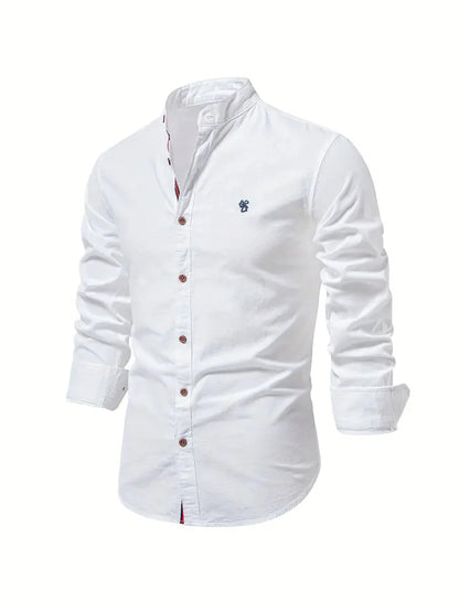 Herren Hemd Slim Fit Lange Ärmel Komfort