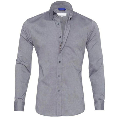 Elegantes Herrenhemd Langarm Knitterfrei