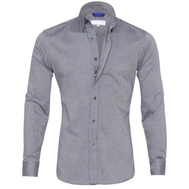Elegantes Herrenhemd Langarm Knitterfrei