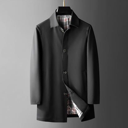 Stylischer Herren Mantel Elegant Detail