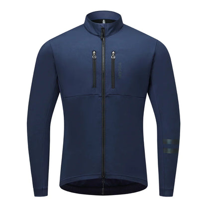 Herren Fahrradjacke Winddicht Thermofleece Reflektierend