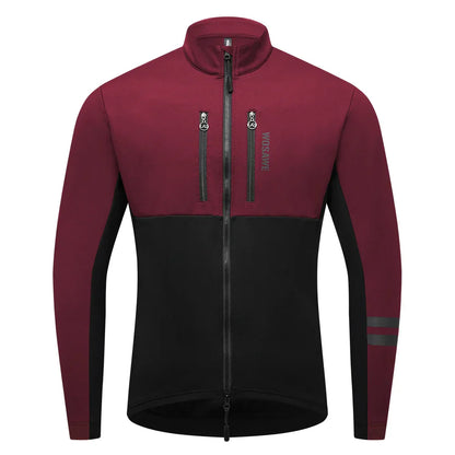 Herren Fahrradjacke Winddicht Thermofleece Reflektierend