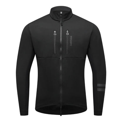 Herren Fahrradjacke Winddicht Thermofleece Reflektierend