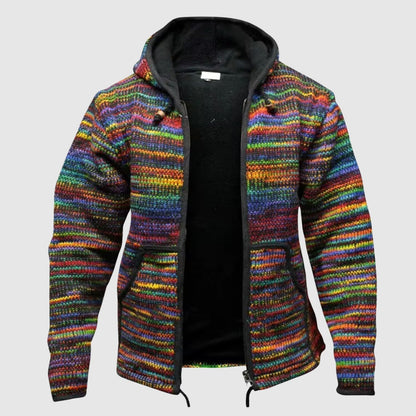 Kuschelige Hoodie Wollmix Relaxed Fit Boho Chic