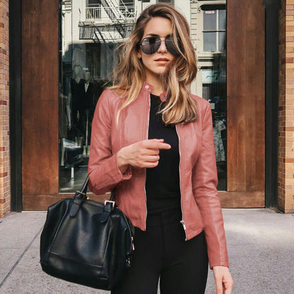 Stilvolle Lederjacke Damen Kurz & Elegannt