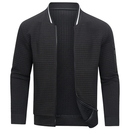 Herren Cardigan Langarm Reißverschluss Freizeitmode - IdealeKleiden
