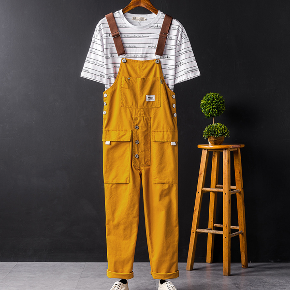 Männer Latzhosen Cargo Stil - IdealeKleiden