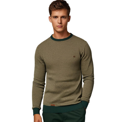 Herren Strickpullover Rundhals Modern Fit - IdealeKleiden