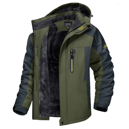 Herren Windbreaker Jacke Fleece Gefüttert