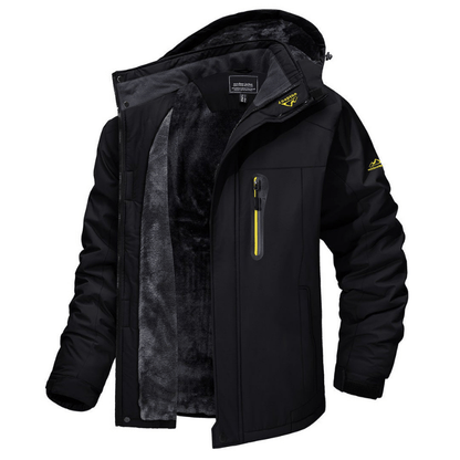 Herren Windbreaker Jacke Fleece Gefüttert