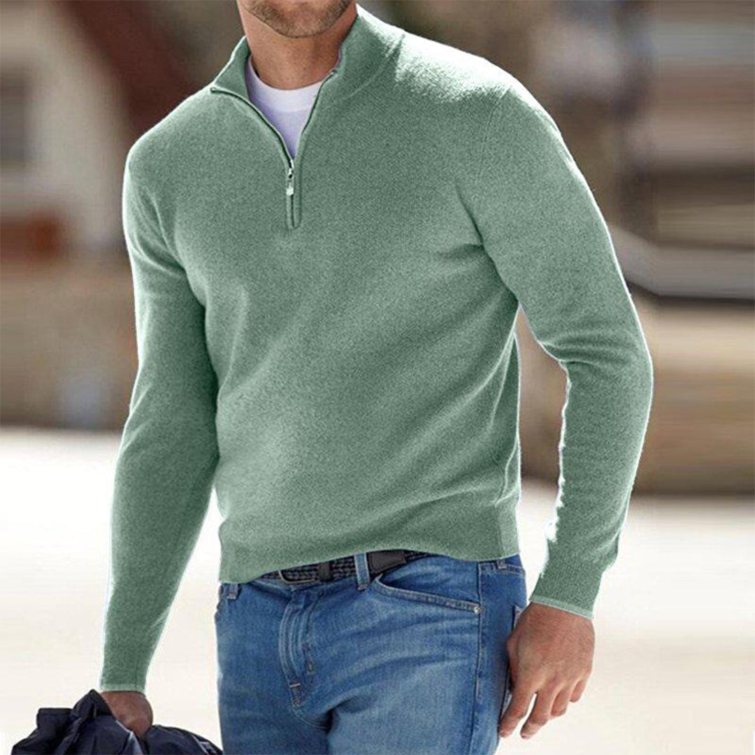 Herren Sweatjacke Warm Kuschelig Langarm