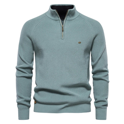 Herren Sweatshirt Langarm Reißverschluss